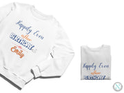 a white shirt with a happy new year message on it