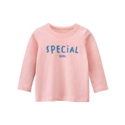 SkipStars Special Girl Print Top ,Baby Pink