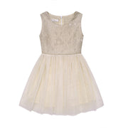 OFF WHITE MESH FABRIC DRESS - SkipStars