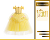 Robe de costume inspirée de la princesse Belle jaune