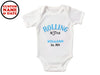 Personalized Name & Date Rolling in Style Text Baby Grow for Baby Boys