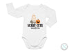 a baby bodysuit that says scary cute mason