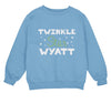 a blue sweatshirt with the words twinkle star way on it