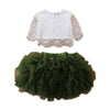 BLACK TUTU SKIRT WITH CUTE WHITE TOP DRESS - SkipStars