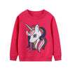 Sweat-shirt Graceful Licorne Col Rond, Rose