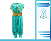 Princess Jasmine Inspired Girls Dress