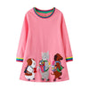 Robes Fille Manches Longues Bunny Cat &amp; Dog Design