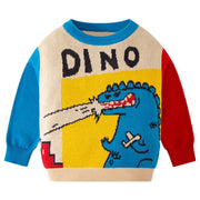 Sweat-shirt Dino à manches longues pour petits garçons