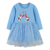 Robe de Noël à manches longues pour fille