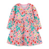 Robe à manches longues pour fille à thème floral