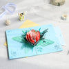 Handmade 3D Pop-Up Flower Greeting Card: Ideal for Thinking of You, Congrats, Weddings, Thanks, and Gift for Her