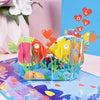 Personalized 3D Pop-Up Cute Fish Couple Greeting Cards - Handmade Thinking of You, Miss you & Love You Cards Perfect for Weddings!