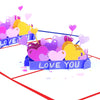 Personalized Heart I Love You 3D Pop-up Greeting Card - Handmade, Perfect for Thinking of You, Congrats, Weddings & Thank You Gift