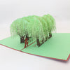 Handmade 3D GreenTrees Pop-Up Greeting Card - Personalized & Perfect for Birthday Wishes, Thinking of You, Congrats, Thank You and More