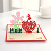 Personalized Mother's Day Pop-Up Greeting Card: Handmade 3D Card to Celebrate & Thank Your Mom I love you Mom