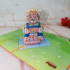 Personalized Cute Bear Birthday Pop-Up Card: Handmade 3D Greeting for Kids, Perfect Gift for Birthday, Thank You, or Thinking of You.