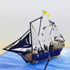 Personalized Sailboat 3D Handmade Pop Up Greeting Card: Ideal for Thinking of You, Congrats, Birthdays, or Saying Thanks