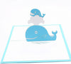 Handmade 3D Whale Fish Pop Up Greeting Card for Kids - Ideal for Birthday Wishes Congrats, Thanks, Thinking of You Dive into Joy with this