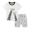 Ensemble t-shirt motif girafe et short garçon