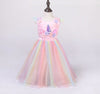 Robe de princesse licorne à manches courtes pour filles